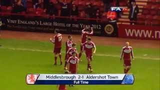 Middlesbrough 21 Aldershot Town  The FA Cup 4th Round 2013 [upl. by Tammi565]