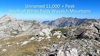 Unnamed 11000 Peak  South of White Baldy  Wasatch Ridgeline Scramble [upl. by Fridlund855]