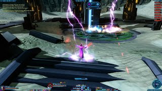 Star Wars The Old Republic Lightning Sorcerer gameplay  Empire vs Republic [upl. by Scevor]