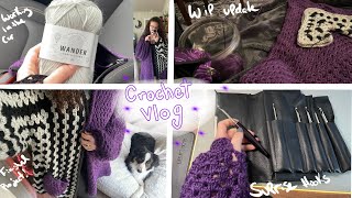 A weekend in February where we make a new cardigan 🧶 Crochet Vlog [upl. by Signe]