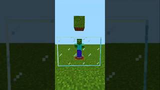 Zombie converts to drowned without water minecraft shorts [upl. by Mharg]