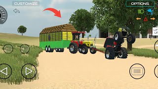 HMT 5911 TRACTOR FULL TOLLEY LOAD  INDIAN VEHICLE SIMULATOR 3D [upl. by Lavicrep]