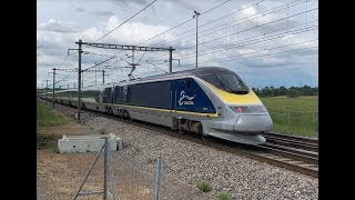 High speed trains  Eurostar TGV InOui OUIGO in France [upl. by Megdal]