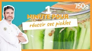 1 min pour Réussir ses pickles  750g [upl. by Noj213]