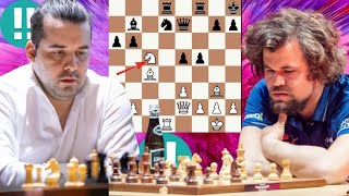 Felicific chess game  Ian Nepo vs Magnus Carlsen 11 [upl. by Bobby]