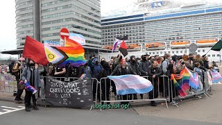 Rotterdam antidrag fascisten geconfronteerd met overmacht aan queer antifa [upl. by Gnoc960]