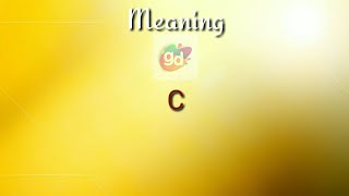 C Meaning with PronunciationGoogul Dictionary [upl. by Leonard]