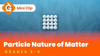 Particle Model of Matter Video for Kids  Science Lesson for Grades 35  MiniClip [upl. by Lurline82]