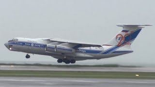 Ilyushin 76D Volga Dnepr take off cockpit view [upl. by Abert]