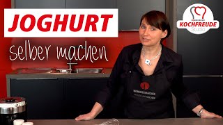 Joghurt selber machen 🥛 Ausführlich erklärt 🐄 ROMMELSBACHER Kochfreude Studio [upl. by Edmonda562]