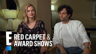 Penn Badgley Elizabeth Lail amp Shay Mitchell Talk New Series quotYouquot  E Red Carpet amp Award Shows [upl. by Genet]