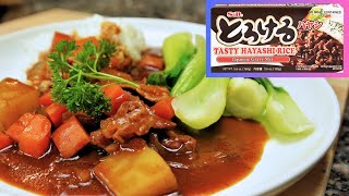 easy recipe SampB Tasty HAYASHI RICE  japanese beef stew [upl. by Yorztif]