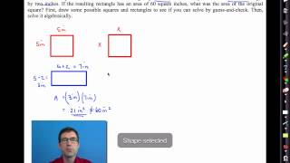 Common Core Algebra IUnit 8Lesson 8Quadratic Word Problems [upl. by Yentruoc]