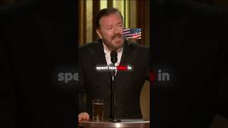 Ricky Gervais ROASTS Woke Culture at Hollywood Awards🔥 wokeculture [upl. by Dowling]