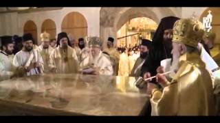 Constantinople Moscow and Belgrade Patriarchs consecrate Cathedral in Montenegro [upl. by Anaele]