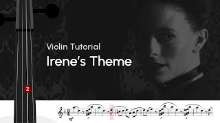 How to play Irenes Theme from Sherlock Holmes  Violin Cover  Violin Tutorial  Sheet Music [upl. by Niotna]