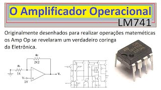 Componentes Eletrônico LM741 Amplificador Operacinal [upl. by Lehcin]