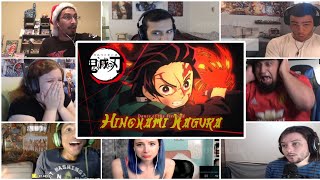 Tanjiros Hinokami Kagura Enbu  Demon Slayer  Kimetsu No Yaiba Reaction Mashup [upl. by Doralin]