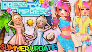 New SUMMER UPDATE In DRESS TO IMPRESS Confirmed Very SOON Leaks amp Ideas  ROBLOX [upl. by Zulch]