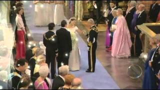 Kronprinsessan Victorias BröllopCrown Princess of Sweden Wedding part one [upl. by Yanarp347]