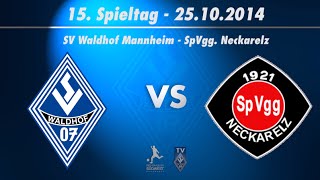 SV Waldhof Mannheim 07 vs SpVgg Neckarelz 15 Spieltag 1415 [upl. by Balcer]