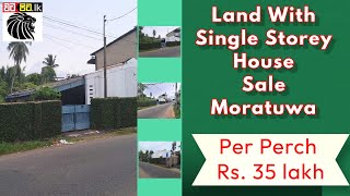 Land With Single Storey House For Sale In Moratuwa  Sri lanka  Watapitalk [upl. by Hanser762]