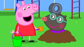 O amigo da Peppa é bom em cavar  Peppa Pig Portuguese Brazil Episódios completos [upl. by Krucik]