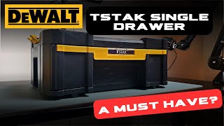 DeWalt TStak 20 Single Deep Drawer Tool Box  Best Mobile Tool Storage Option [upl. by Linoel876]