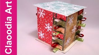 Kalendarz Adwentowy 1 z pudełek po zapałkach advent calendar DIY [upl. by Llertnac]