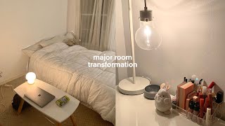 Small Room Makeover Minimalist amp Pinterest inspired transformation ikea room tour amp cozy [upl. by Errol718]