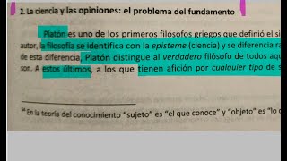 2 La ciencia y las opiniones el problema del fundamento Filosofia curso de ingreso UNLAM [upl. by Coryden]