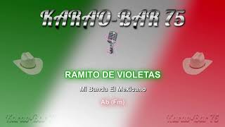 Mi banda El Mexicano  Ramito de violetas KARAOKE HD [upl. by Asira]