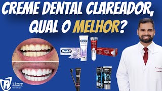 Creme dental para CLAREAMENTO qual o melhor Para qual ocasião clareamentodental cremedental [upl. by Joao]