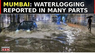 Heavy Rainfall In Mumbai  Local Train Services Hit On Section Linking Thane After Heavy Rain [upl. by Cristobal771]