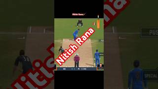 Nitish Rana Batting shorts cricket realcricket24 🏏🔥 [upl. by Deragon]