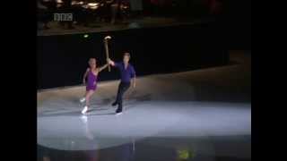 Torvill amp Dean perform at the National Ice Centre Nottingham with the Olympic Torch Relay 2012 [upl. by Einnoc694]