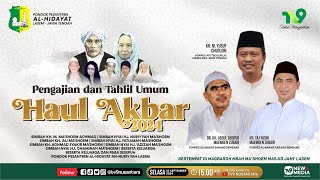 🔴 LIVE Pengajian dan Tahlil Umum Haul Akbar Mbah Kiai Mashoem Lasem [upl. by Ellehcyar]