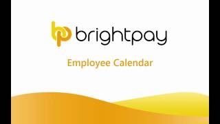 Employee Calendar in BrightPay [upl. by Bili]