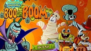 SpongeBob SquarePants Boo or BOOM  Nickelodeon Games [upl. by Enibas]