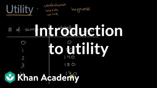 Introduction to utility  APⓇ Microeconomics  Khan Academy [upl. by Enorej384]