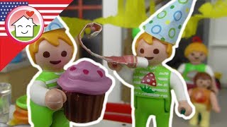 Playmobil english The Twins’ Birthday  The Playmobil Hauser Family kids cartoons [upl. by Busby]