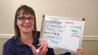 How to Pronounce Mentor noun and verb and Mentee [upl. by Ondrea]