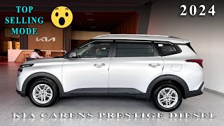 KIA Carens Prestige MT Diesel 2024  Most VFM Variant  Features  Price  Mileage  Interior [upl. by Sirroned]