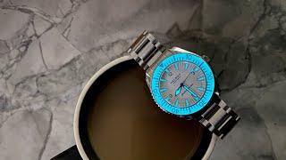 Helson Sharkmaster 300 The Affordable Omega Seamaster 300 Mil Spec Hommage Review and Unboxing [upl. by Pinkerton]