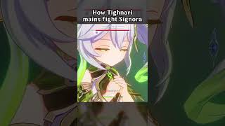 HOW TIGHNARI MAINS FIGHT SIGNORA [upl. by Ykcir]