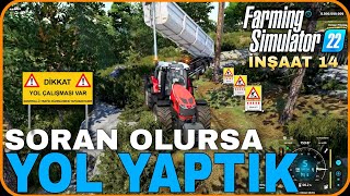 GALİBA MALZEMELERİ KARIŞTIRDIK  YANLIŞLIKLA BETON DÖKMÜŞ OLABİLİRİZ  Farming Simulator 22 [upl. by Cully114]