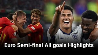 Euro Semifinal All goals Highlights Spain 21 France  England 21 Netherlands [upl. by Letsyrhc519]