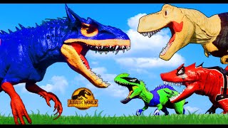 🔴DINOSAUR Tyranno saurus CRETACEOUS King Death Cartoon Animation SPINOSAURUS SCORPIOS amp JW Alive [upl. by Paucker469]