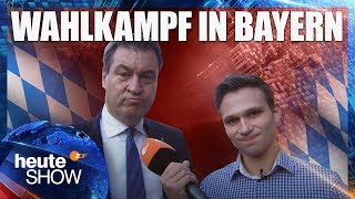 Fabian Köster im Wahlkampf in Bayern  heuteshow vom 12102018 [upl. by Annayd]