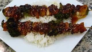 Teriyaki Chicken Kebabs Recipe [upl. by Eenattirb]